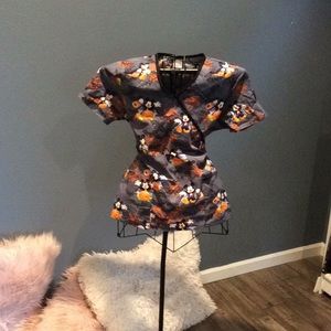 Micky Mouse Halloween Scrub Top
